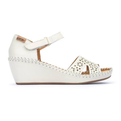 Women's Pikolinos MARGARITA Wedge Sandals White | NZ K9QA051